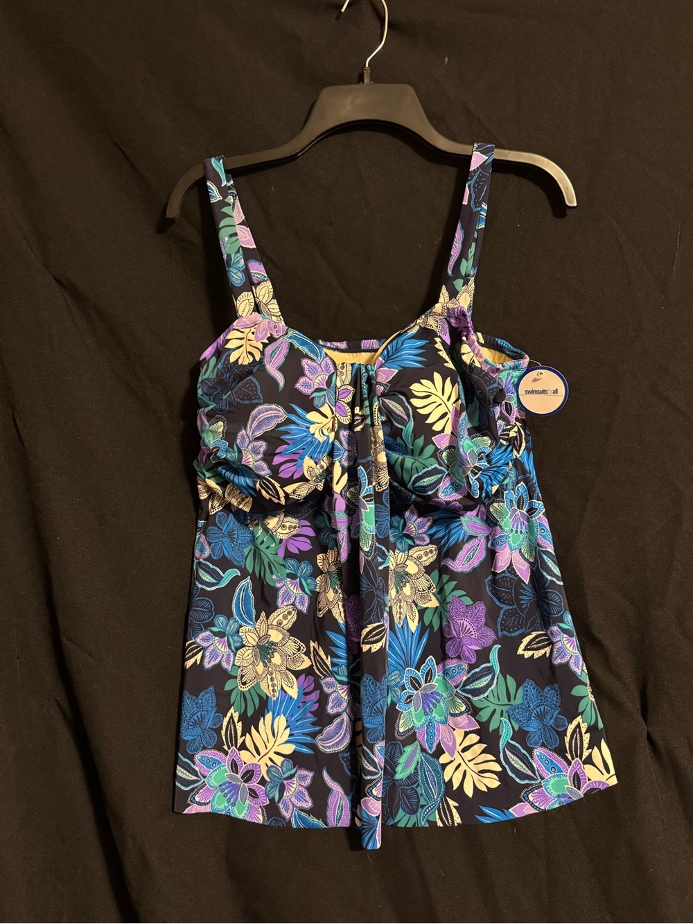 Floral Tankini Top in Multicolor
